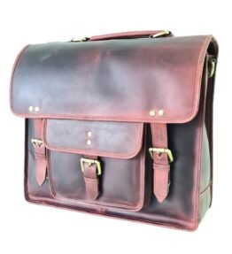 Leather Laptop Bag Brown Colour