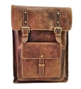 Leather Bagpack Brown Colour