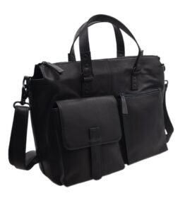 Leather Laptop Bag Black Colour