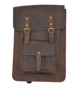 Leather Bagpack Brown Colour