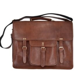 Leather Laptop Bag Tan Colour