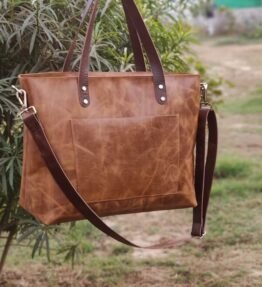 Leather Purse Tan Colour