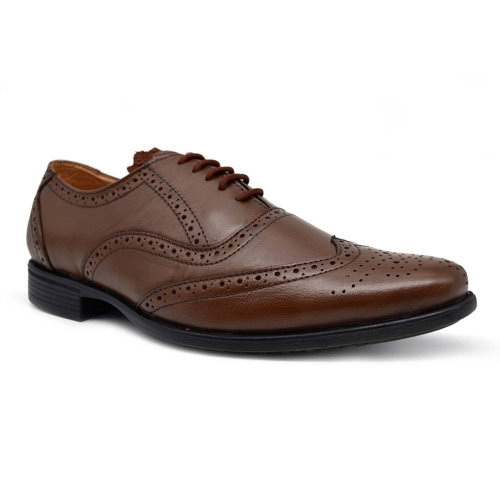 Men_Brown_Tan_Textured_Lace-Up_Leather_Formal_Brogues