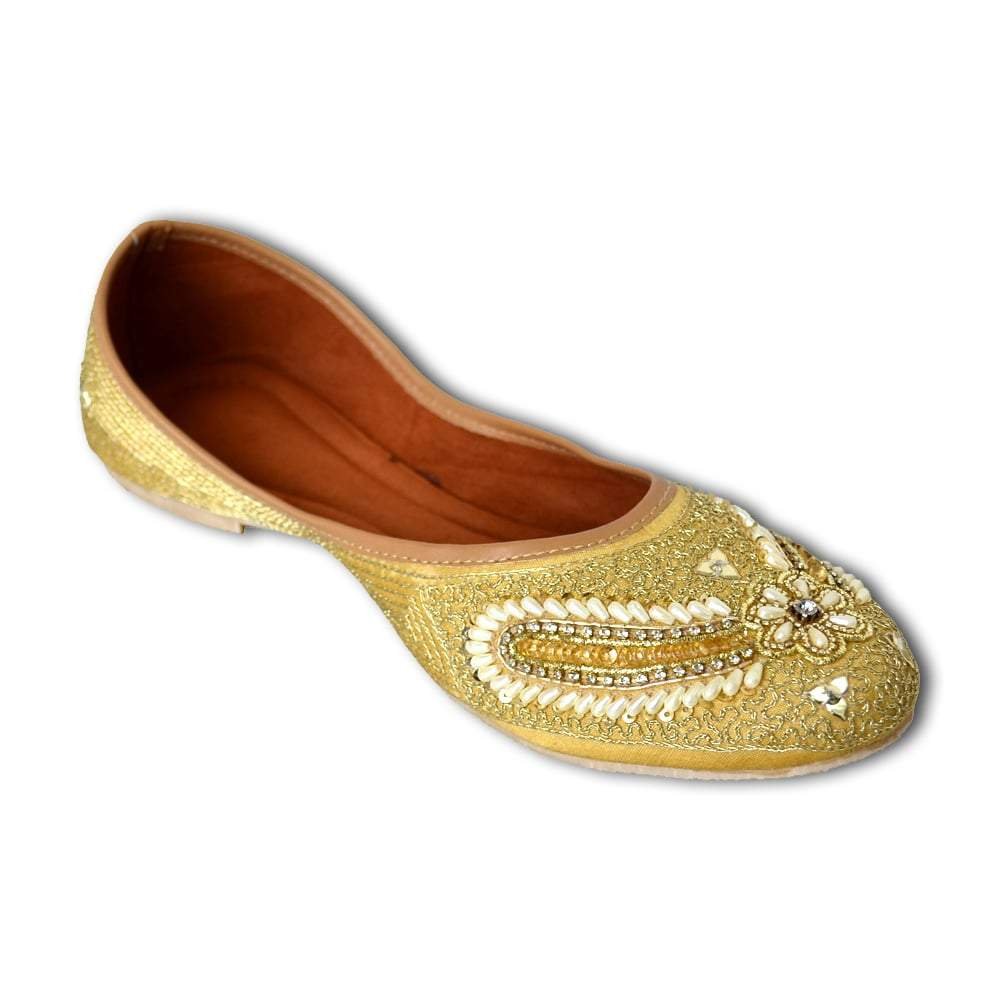 Women_Gold-Toned_Embellished_Handcrafted_Mojaris Women_Gold-Toned_Embellished_Handcrafted_Mojaris